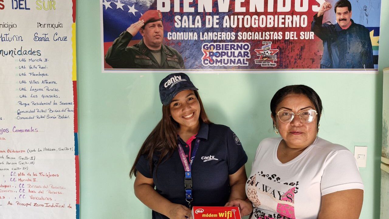 Salas de Autogobierno Comunal de Monagas cuentan con internet y telefonía fija Cantv