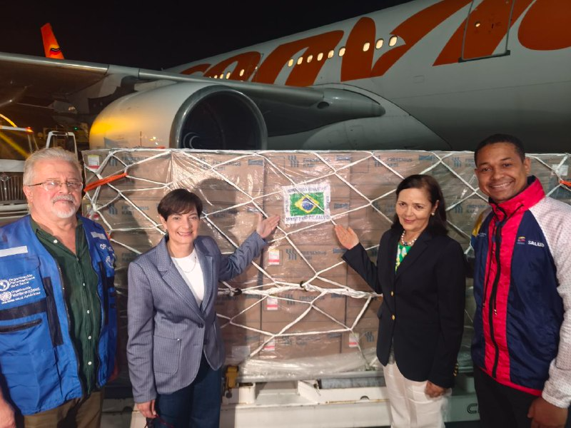 Venezuela recibe 40 toneladas de insumos médicos provenientes de Brasil que garantizan atención a pacientes renales