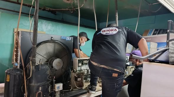 Cayapa Heroica inspecciona sistemas de climatización y refrigeración del Hospital Central de Maturín