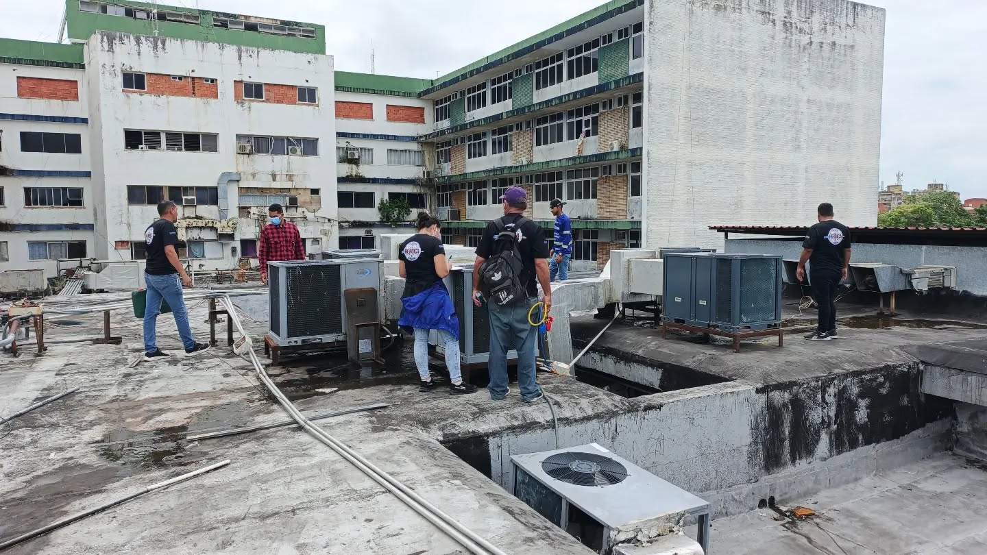Cayapa Heroica inspecciona sistemas de climatización del Hospital Dr. Manuel Núñez Tovar en Monagas